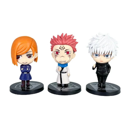 6Pcs/set Jujutsu Kaisen Anime Figure Gojo Satoru Yuji Itadori Figure Doll Toy Action Figure Yuji Itadori Fushiguro Model Toys