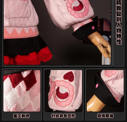 Zenless Zone Zero Ukinami Yuzuha Cosplay Costume Wig Skirt Sweater Uniform Headwear Spook Shack Halloween Party for Women Girls