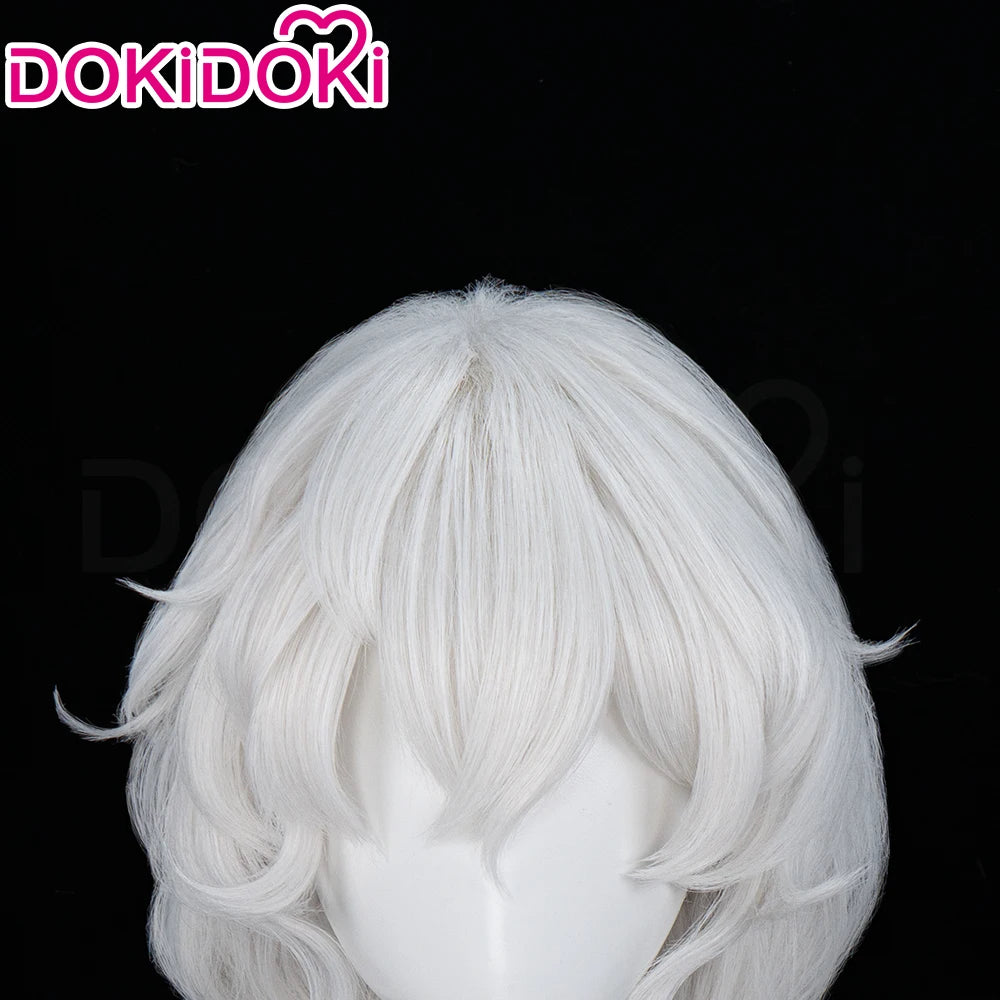 Charlotte Wiltshire Wig Game Hello Charlotte DokiDoki Women 70cm White Long Wig Charlotte Cosplay Free Cap