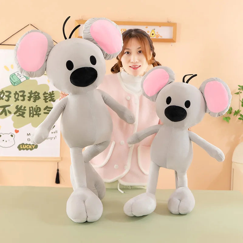 Cute Garfield Xiao Zhi Plush Toy Lovely Squeaky Mouse Stuffed Animal Cartoon Keychain Gift for Kids Birthday Xmas Present Soft