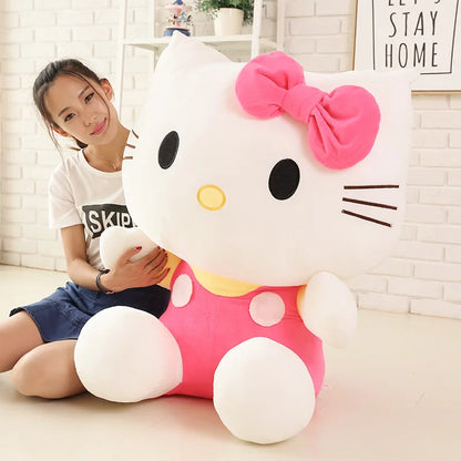 Big Size Sanrio Plush Hello Kitty Plush Hello Kitty Plushies Kawaii Hello Kitty Stuffed Dolls Animal Toy Ragdoll Home Xmas Gift