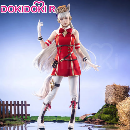 IN STOCK Gold Ship Cosplay Costume Game【XS-3XL】DokiDoki-R Women Cute Red Uniform Gold Ship Cosplay Ears Tail Plus Size