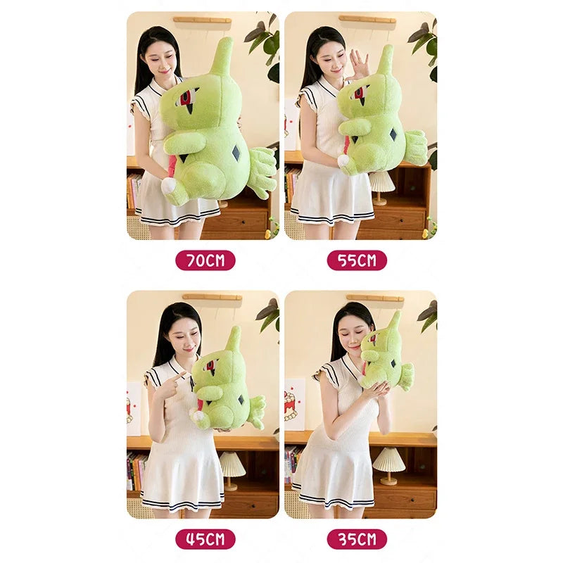 35/70cm Larvitar Pokemon Plush Toys Large Anime Doll Cute Pillow Giant Pokémon Plushie Tyranitar Stuffed Gift for Kids Christmas