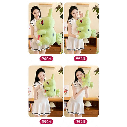 35/70cm Larvitar Pokemon Plush Toys Large Anime Doll Cute Pillow Giant Pokémon Plushie Tyranitar Stuffed Gift for Kids Christmas