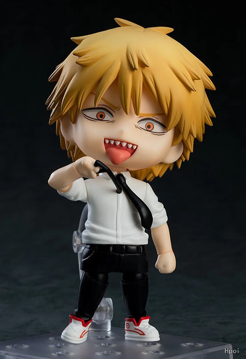 10cm Chainsaw Man Anime Figure Denji Pochita Power Action Figure PVC Chainsaw Man Denji Figurine Adult Collection Model Doll Toy