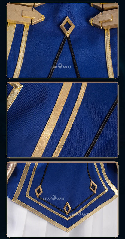 LAST BATCH UWOWO Caitlyn Cosplay Game LOL Caitlyn Arcane Commander Cosplay Costume With Cloak Hat Prop Halloween Costume