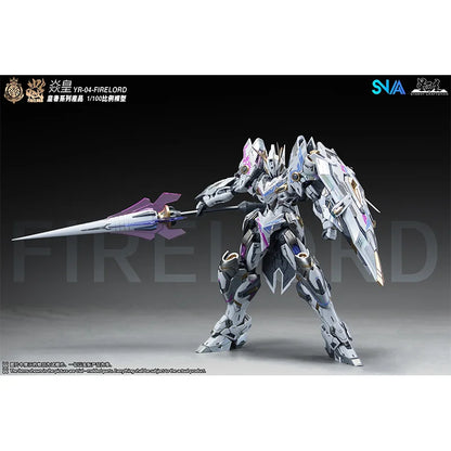 SNAA Model Firelord YR-04 MG 1/100 Purple Version Assembly Model Kit Toy Fire Lord Particle Awakening Action Figures Plastic Gif
