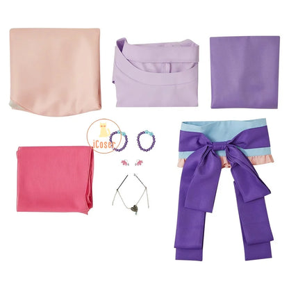 Maomao Cosplay Costume Dress Wig Anime The Apothecary Diaries Purple Pink Dress Kusuriya No Hitorigoto Halloween for Women Girls