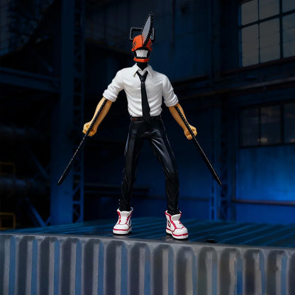 Viral Chainsaw Man Denji Collectible Figure - Car & Room Dual-Use Decoration, Poseable Doll, Christmas & New Year Holiday