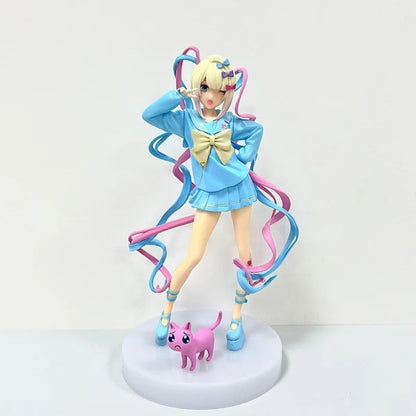 Anime Sugar Sugar Chaotian Sauce Figurine NEEDY GIRL OVERDOSE Cute Rain Figures PVC Standing Model Collection Toys Birthday Gift