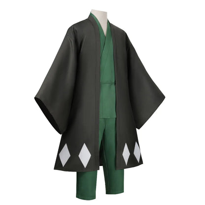 Bleach Urahara Kisuke Cosplay Costume Set Polyester Adult Unisex