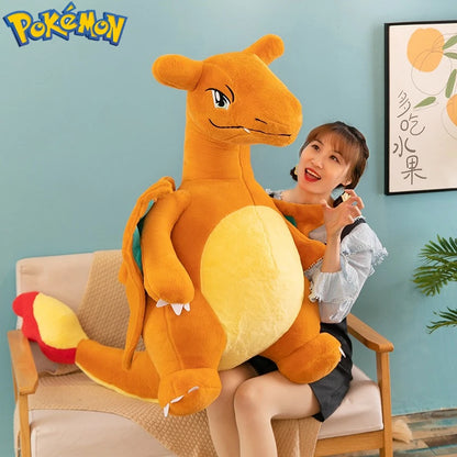 35/45/60CM Big Size Pokemon Charizard Plush Cartoon Anime Plushies Soft Doll Pillow Kawaii Stuffed Plushie Ornament Gift for Kid