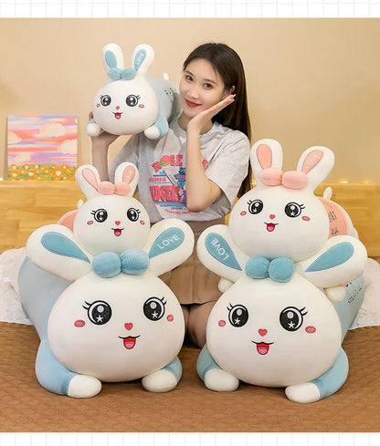 New 70-110cm Cute Rabbit Girlfriend Pillow Plush Toys Stuffed Pause Office Nap Sleep Pillow Cushion Gift Doll for Kids Girls