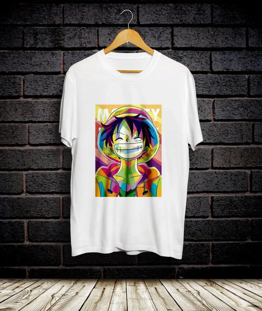 Men's One Piece Luffy Zoro T Shirt Cotton Crew Neck Short Sleeve Tops Tee Casual Clothing Vintage Harajuku Hip Hop Couple Unisex