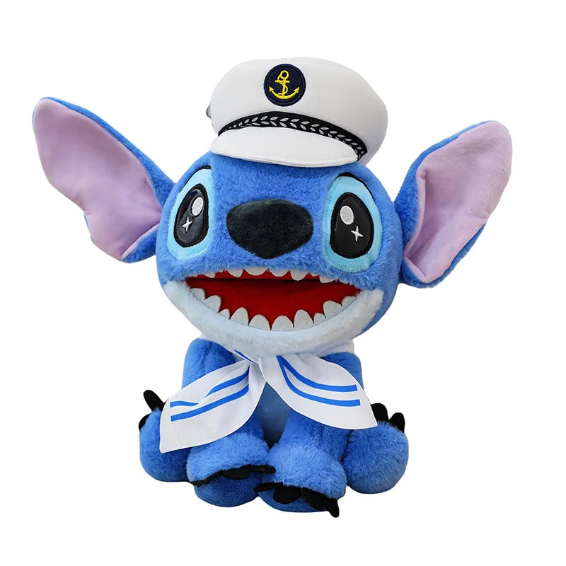 25/30CM Disney Lilo and Stitch Plush Toy Anime Stuffed Kawaii Ornament Navy Soft Stich Doll Plushie Kids Birthday Xmas Gifts