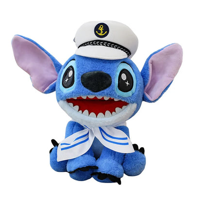 25/30CM Disney Lilo and Stitch Plush Toy Anime Stuffed Kawaii Ornament Navy Soft Stich Doll Plushie Kids Birthday Xmas Gifts