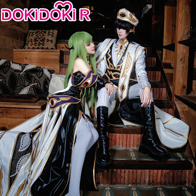 Lelouchh Lamperougee C Cosplay Anime Cosplay【XS-2XL】DokiDoki-R Halloween Men Emperor Women Queen Lelouchh Plus Size