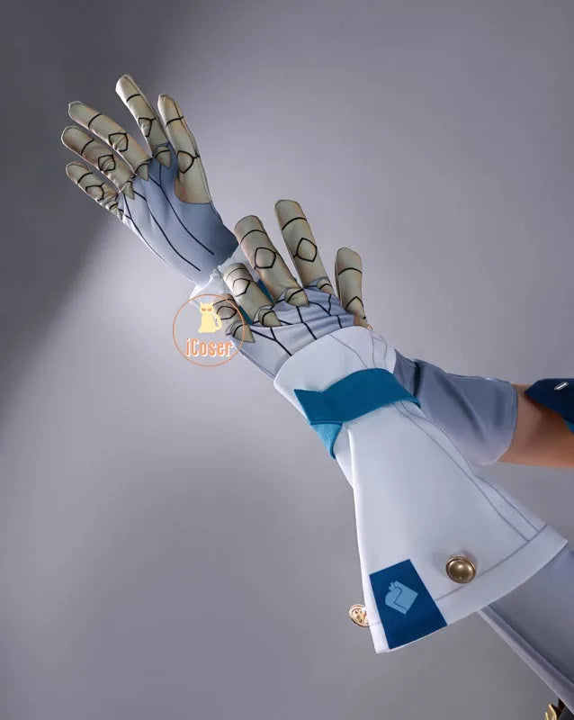 Genshin Impact Ineffa Cosplay Costume Wig Cloak Uniform Outfit Headwear Boom Boom Thunderwave Halloween Party for Women Girls