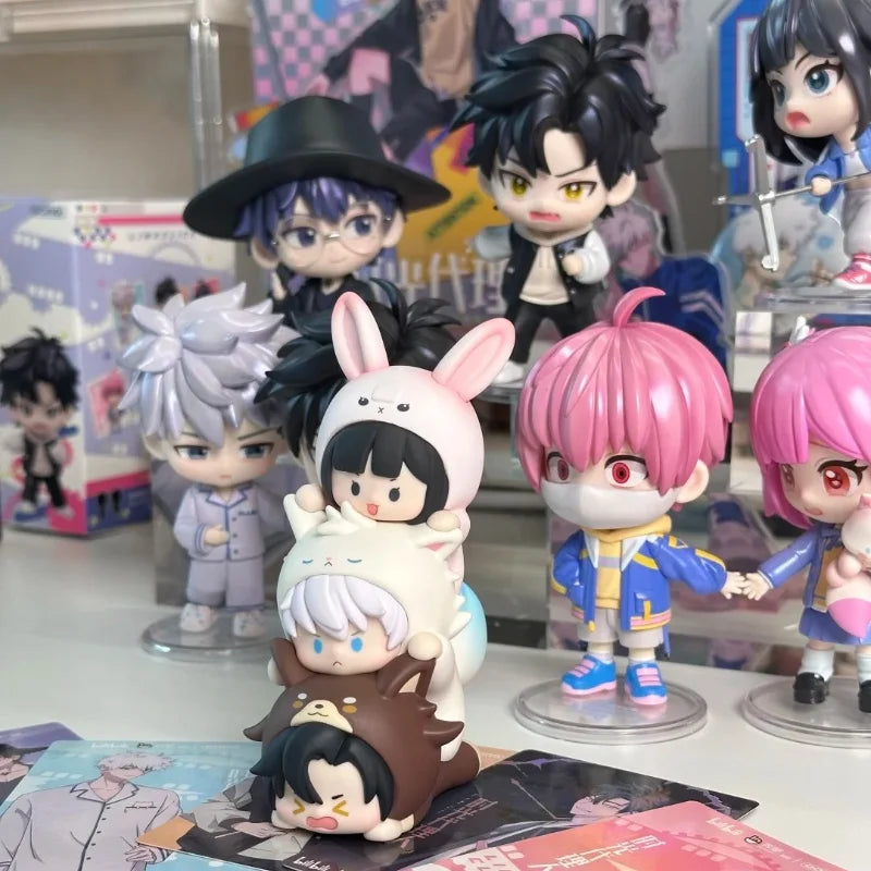 Link Click Season 2 Back In Time Series Cartoon Lu Guang Chen Xiaoshi Li Tianchen Li Tianxi Qiao Ling Figure Model Toy Kids Gift