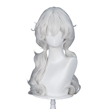Charlotte Wiltshire Wig Game Hello Charlotte DokiDoki Women 70cm White Long Wig Charlotte Cosplay Free Cap