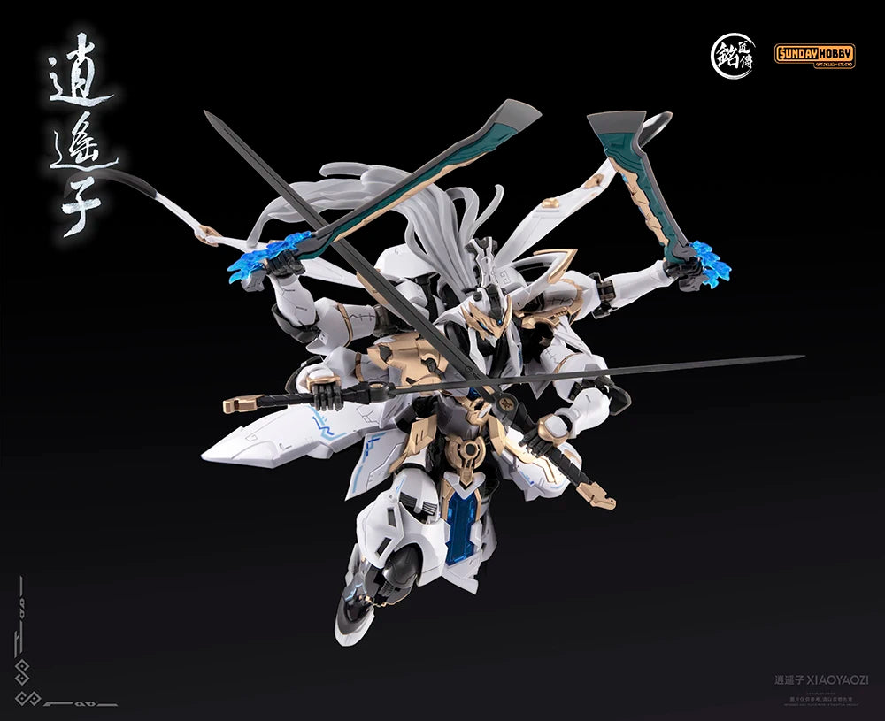 In Stock MJZ Model XIAO YAO ZI Toy XIAOYAOZI Assembly Model Kit Alloy Skeleton Action Figure Mecha Robot Gifts