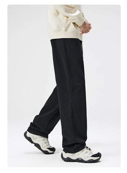 ZODF 2025 Winter Man Basic 420gsm Straight Pants Unisex Loose Clean Fit Sport Trousers Brand Streetwears HY0061
