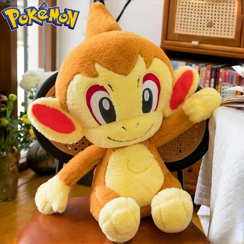 30/40/50CM Big Size Pokemon Chimchar Plushies Cartoon Anime Plush Pillow Soft Doll Kawaii Stuffed Plushie Ornament Children Gift