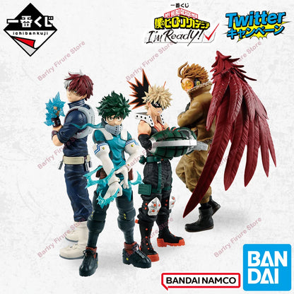 Bandai Ichiban Kuji My Hero Academia Hawks Midoriya Bakugou 24cm PVC Model