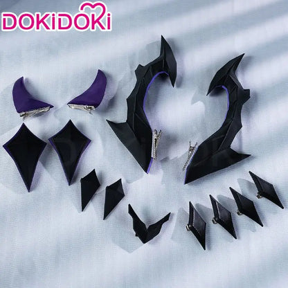 IN STOCK Varka Durin Rerir Wig Game Genshin Impact Song of the Welkin Moon DokiDoki Knights of Favonius Varka Wig Halloween Horn