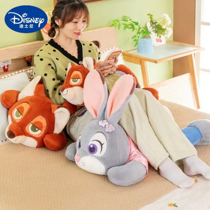 45/60/80cm Big Size Judy Hopps Nick Wilde Anime Plush Stuffed Doll Zootopia Kawaii Peluche Children's Kawaii Pillow Holiday Gift
