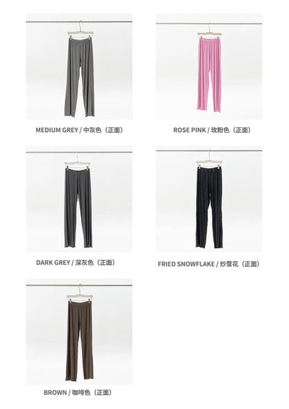 ZODF Women 2025 Solid Comfortable Loose Pants Girls Female 275gsm Solid Wide Lge Straight Trousers Brand Bottoms HY1137