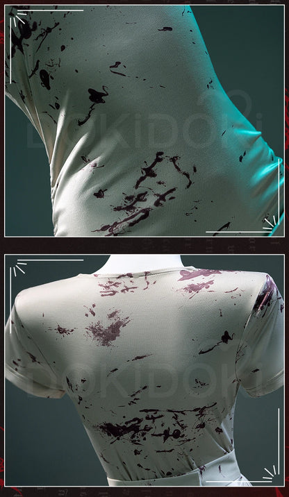 IN STOCK Bubble Head Nurse Cosplay Costume Game Cosplay【XS-3XL】DokiDoki-R Women Halloween Bloody Nurse Dress Mask Plus Siz