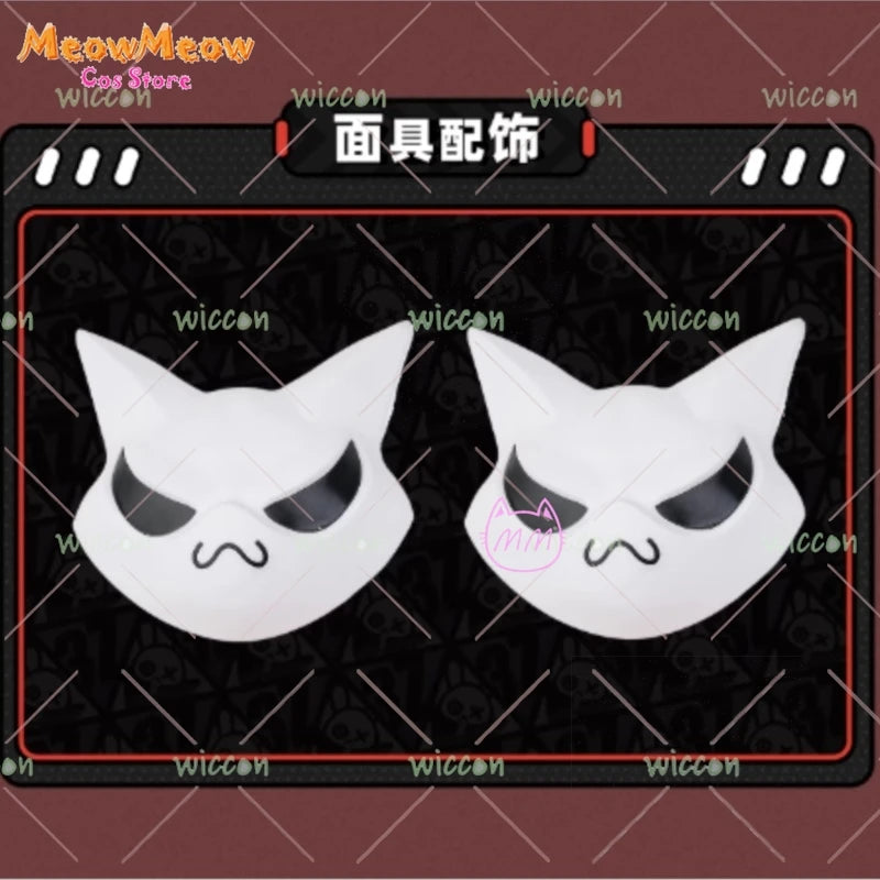 Zenless ZoneZero Nangong Yu Rokudo Sariya Cosplay Set Polyester - mask / XXL
