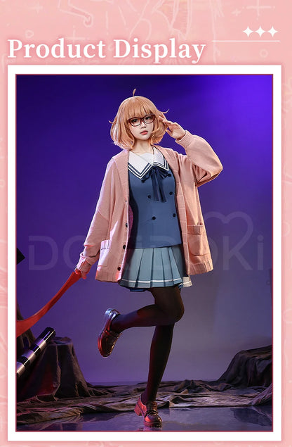 IN STOCK Kuriyama Mirai Cosplay Costume Anime Kyoukai no Kanata DokiDoki-SR Women Cute Uniform Dress Mirai Cosplay