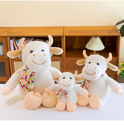 New 30-60cm Cute Calf Plush Toy Doll Stuffed Animals Smiling Cute Calf Doll Hildren's Playmate Children's Birthday Gift