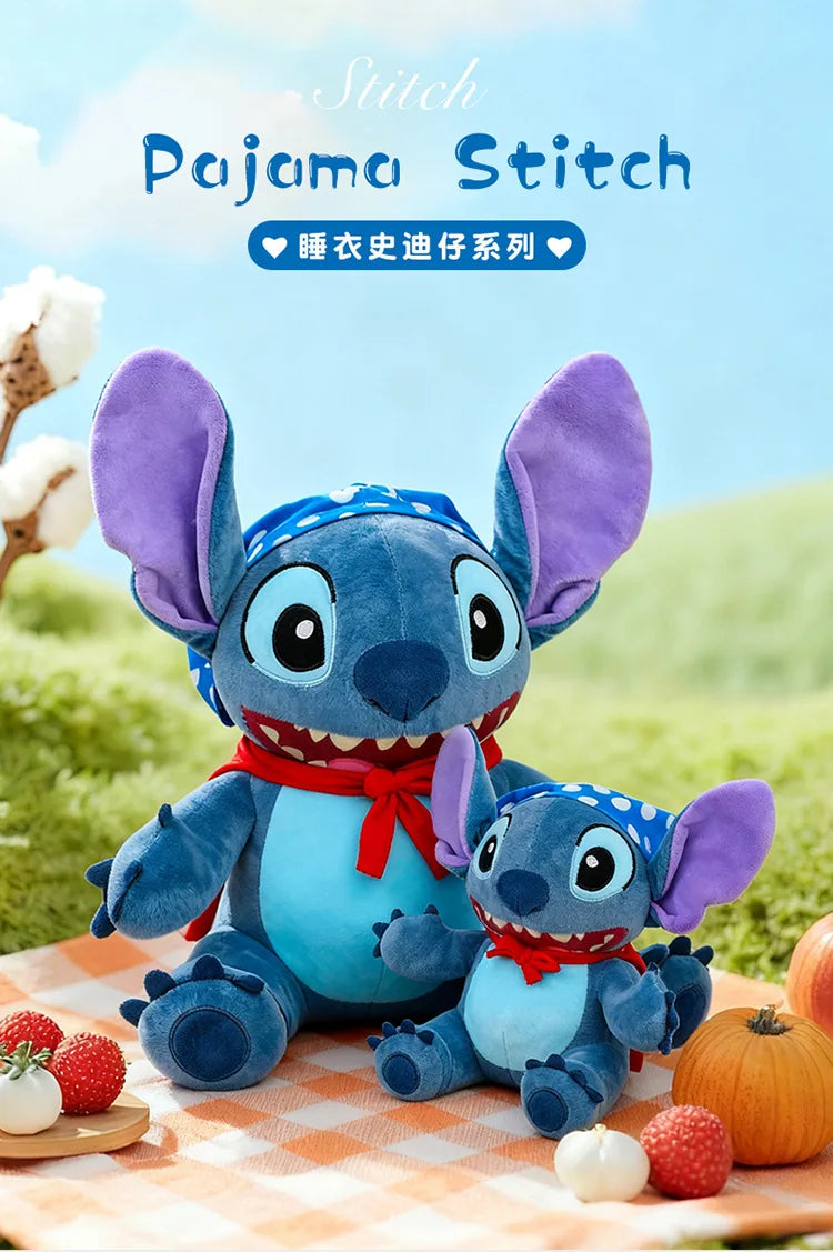 Plush Toy Stitch Cartoon with Cape Cute Plush Doll for Kids Birthday Christmas Gift Stuffed Animal Prize for Claw Machine Party