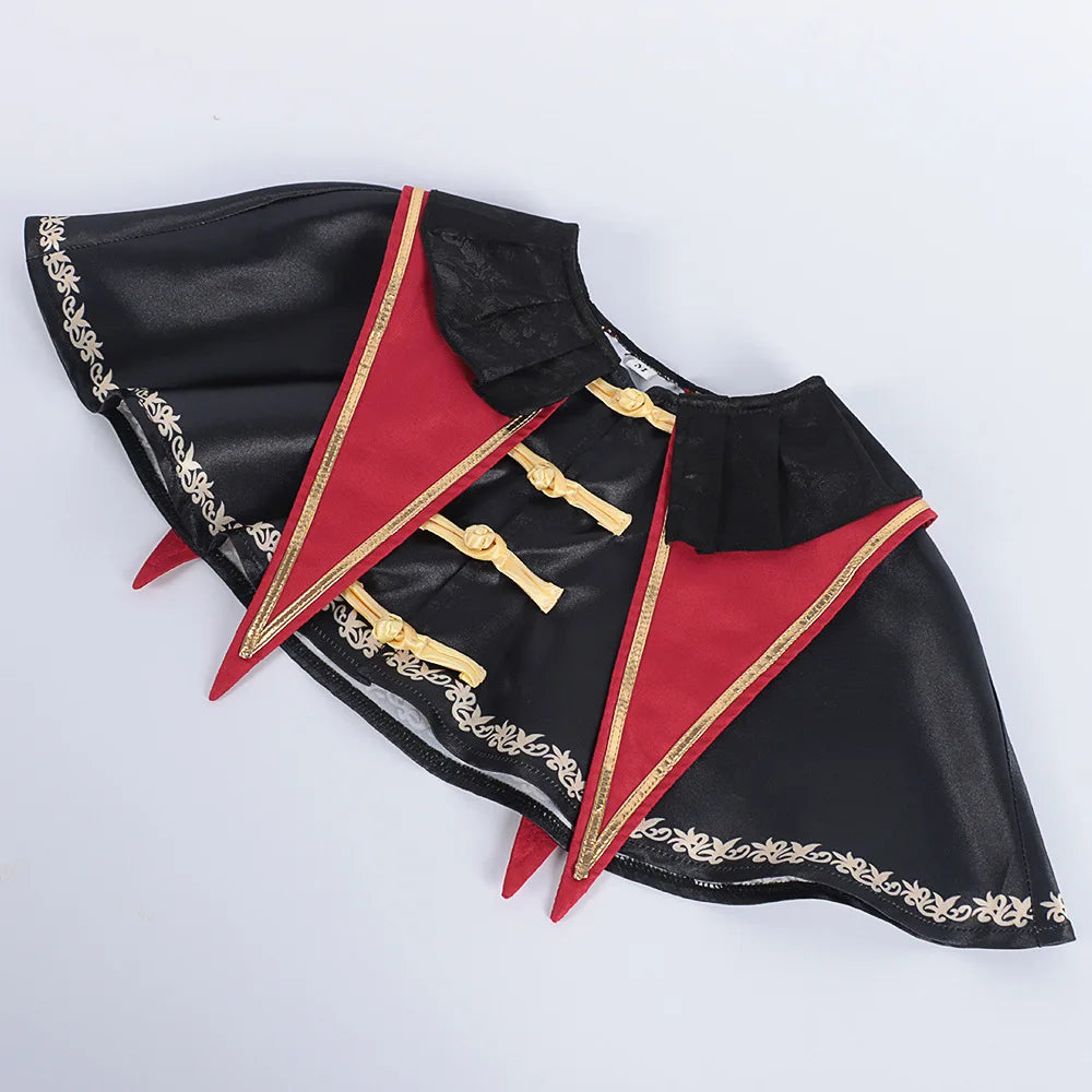 BanG Dream Wakaba Mutsumi Cosplay Costume Wig Red Dress Mortis Uniform Ave Mujica Mask Hat Earrings Halloween Party Women Props