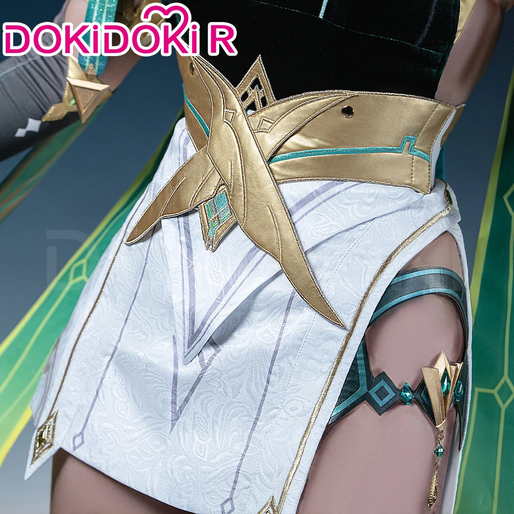 IN STOCK Nefer Cosplay Costume Genshin Impact Song of the Welkin Moon【XS-2XL】DokiDoki-R Nod-Krai Christmas Dress Plus Size