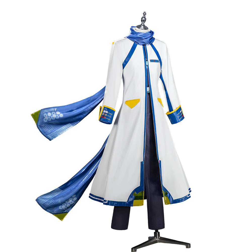 IN STOCK Kaitoo Cosplay Costume Anime Cosplay DokiDoki-SR Men Blue White Uniform Costume Kaitoo Cosplay Halloween Singer Cosplay