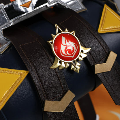 Genshin Impact Bennett Cosplay Costume Wig Adventures in Blazing Hue Uniform Headwear Mondstadt Halloween Party Women Men Props