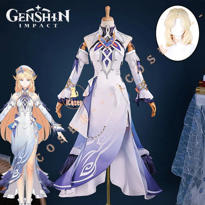 Genshin Impact Nicole Reeyn Cosplay Costume Wig Dress Hat Hexenzirkel Halloween Party for Women Girls Role Play Game Outfit Prop