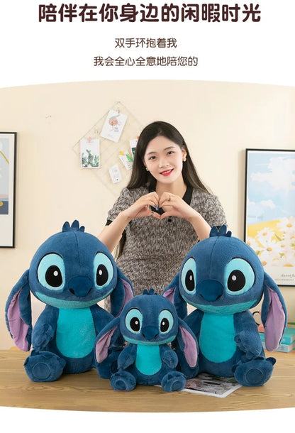 50/60/80cm Super Big Size Lilo & Stitch Disney Anime Plush Stuffed Doll Room Decor Large Plush Children's Pillow Holiday Gifts
