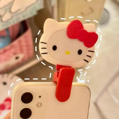 New Small And Exquisite Cartoon Cute Hello Kitty Luminous Toy Girls Mini Portable Selfie Supplement Light Atmosphere Lights