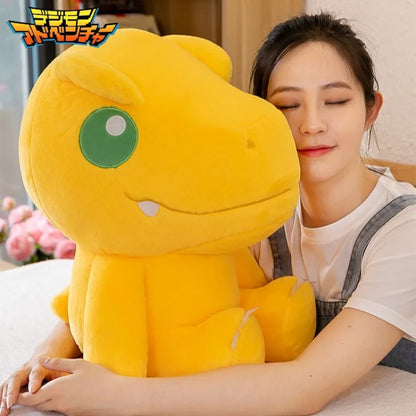 45/55/70cm Big Size Agumon Digimon Adventure Anime Plush Stuffed Doll Kawaii Decoration Plushies Children Pillow Holiday Gift