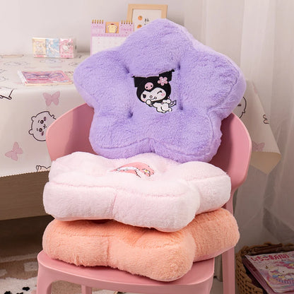 Sanrio Thickened Sitting Cushion Chair Floor My Melody Cinnamoroll Seat Cushion Cartoon Japanese Style Back Cushion Girl