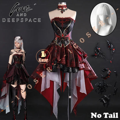 iCoser Love and Deepspace Heroines Cosplay Costume Abysm Sovereign Dress New Combat Outfit Hunter Uniform Halloween Women Girls