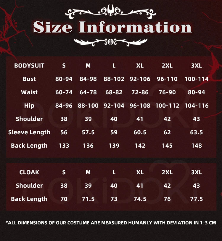 Hornet Cosplay Costume Game DokiDoki-R Men Women Halloween Costume Hornet Red Cloak Cosplay Mask Halloween