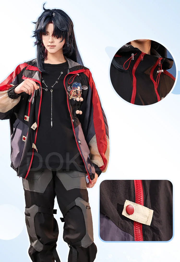 Aventurine Blade Robin Firefly Sparkle Feixiao Doujin Cosplay Costume Game Honkai: Star Rail DokiDoki-SR HSR Sunscreen Jacket
