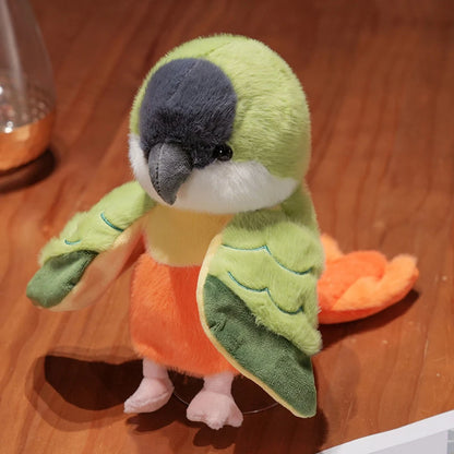 Kawaii Bird Hand Puppet Cute Parrot Cockatiel Budgie Soft Plush Toy Lovely Animal Plushies Parent-child Interactive Toys