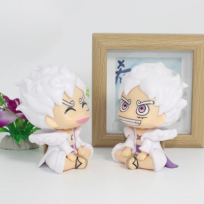 9.5cm ONE PIECE Anime Figure Look Up Gear 5 Monkey D. Luffy Action Figure Q Version Luffy Figurine PVC Collection Model Doll Toy